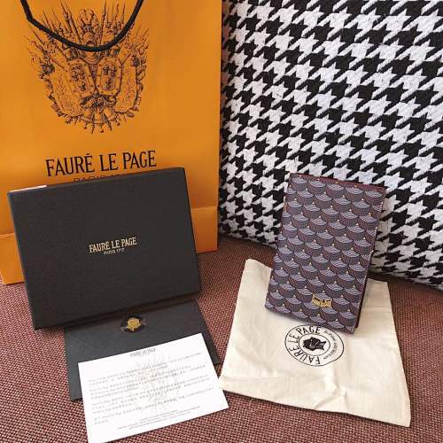 Faure Le Page Card Holder Brown
