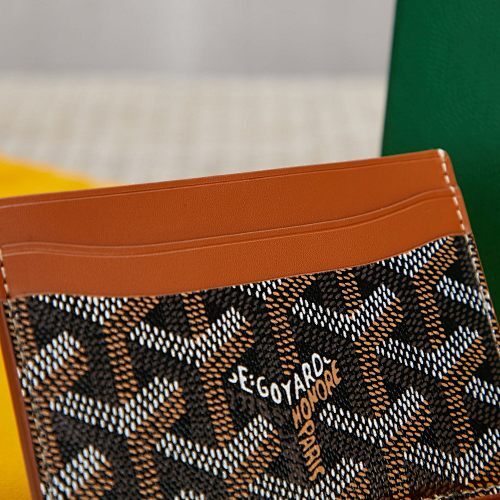 Goyard Card Holder Brown