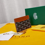 Goyard Card Holder Brown