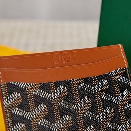Goyard Card Holder Brown