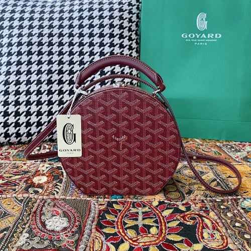 Goyard Crossbody Bag Burgundy