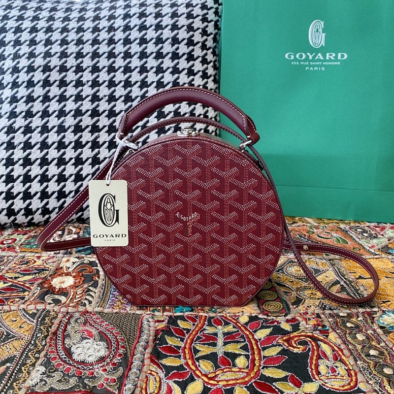 Goyard Crossbody Bag Burgundy