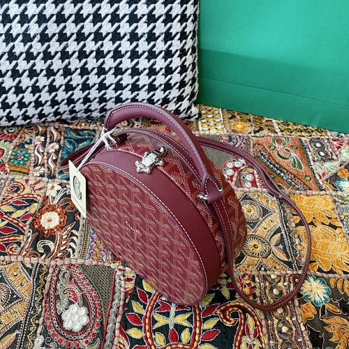 Goyard Crossbody Bag Burgundy