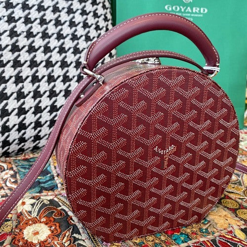 Goyard Crossbody Bag Burgundy