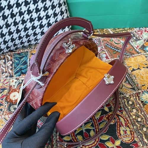 Goyard Crossbody Bag Burgundy