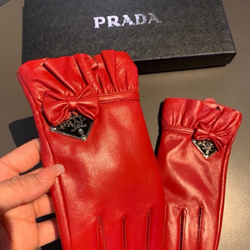 Prada Gloves Red