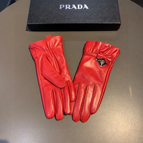 Prada Gloves Red