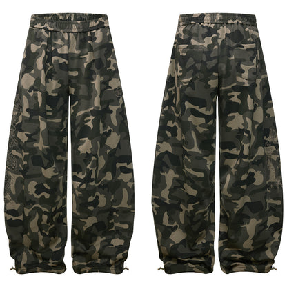 Olive Camo Camo Fleece Barrel Joggers