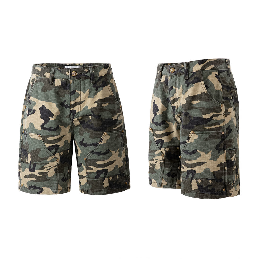 Woodland Camo Camo Ripstop Carpenter Shorts