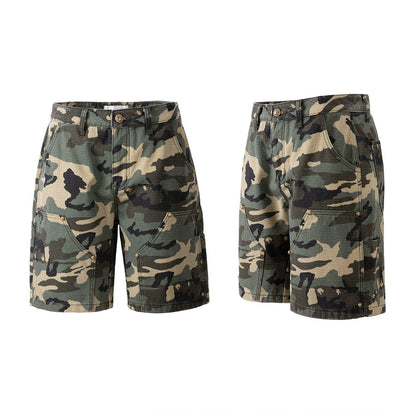 Woodland Camo Camo Ripstop Carpenter Shorts